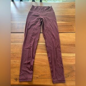Aerie maroon leggings size medium